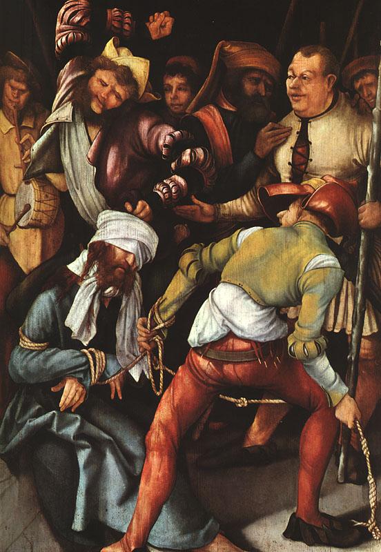 Matthias  Grunewald The Mocking of Christ oil painting image